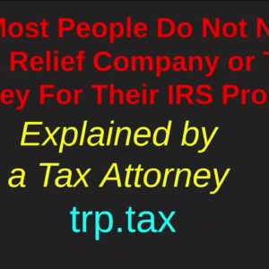 Why Most People Do Not Need A Tax Relief Company 2022