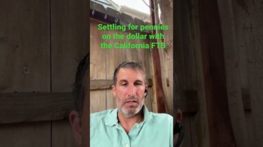 Settling with the #FTB for pennies on the dollar #taxes #debt #california
