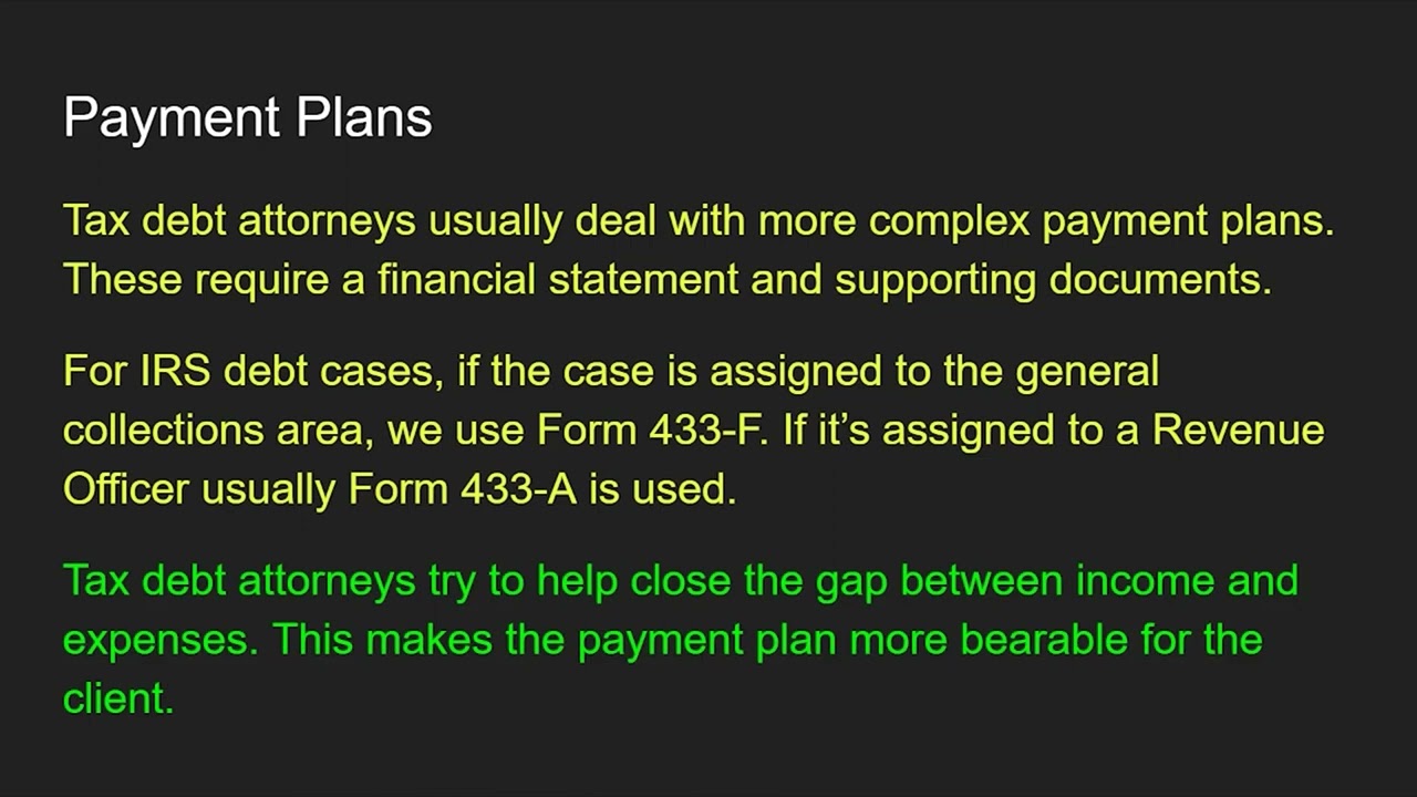 Tax Debt Attorney Common Results